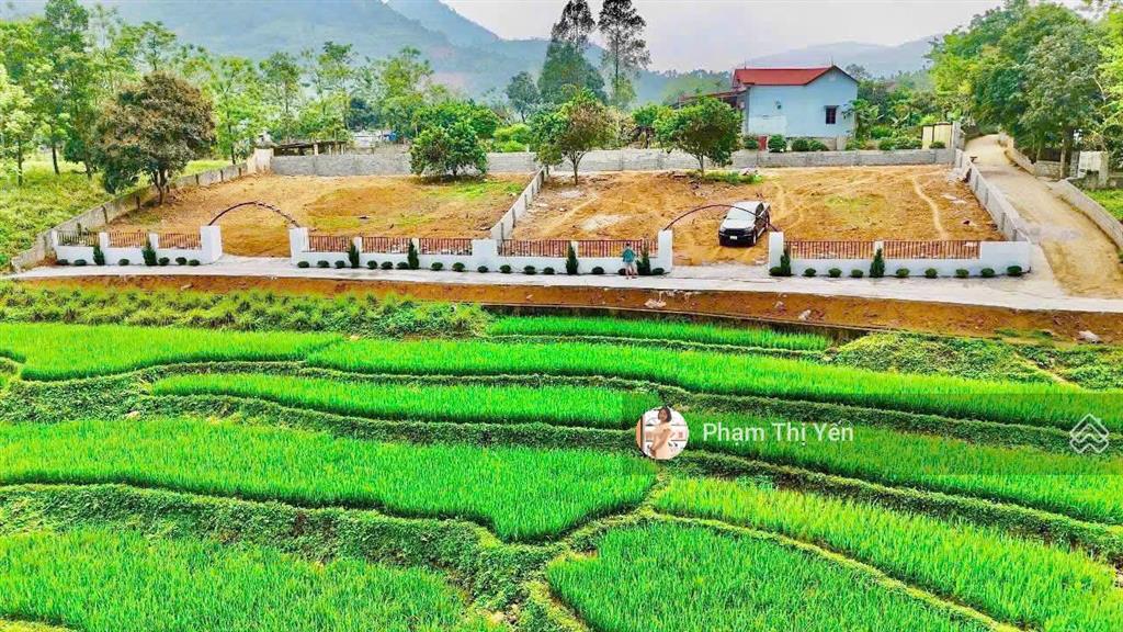 Cần bán đất nghỉ dưỡng 1000m2/100m2 ont tại lương sơn view cánh đồng, lô góc. đất đẹp như ảnh
