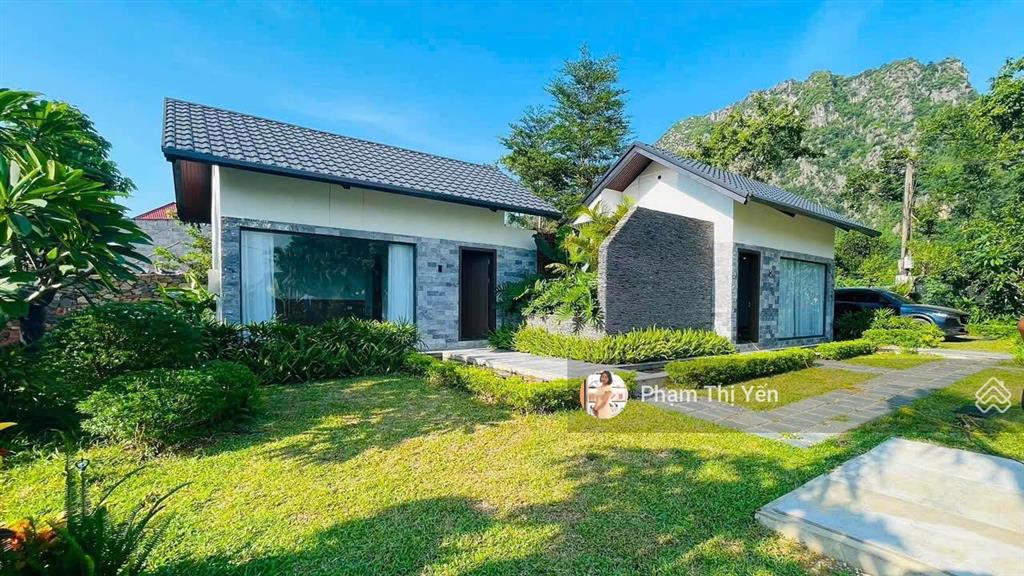 Bán villa nghỉ dưỡng siêu vip tại lương sơn khuôn viên 1300m2 mới hoàn thiện view cánh đồng