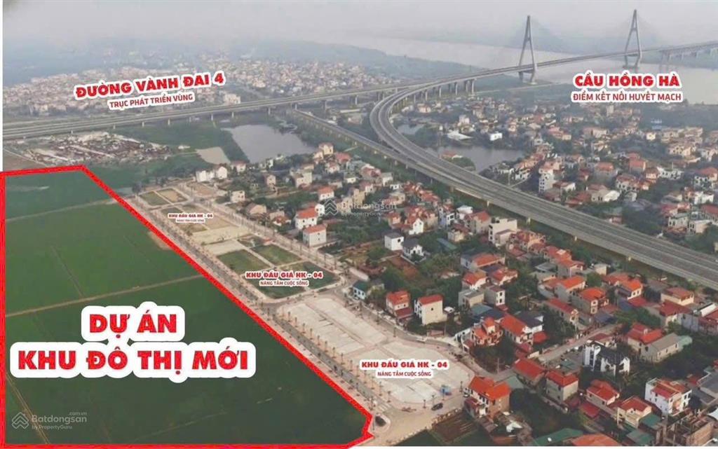 Bán đất đấu giá hoàng xá  yên lãng giáp cầu hồng hà.