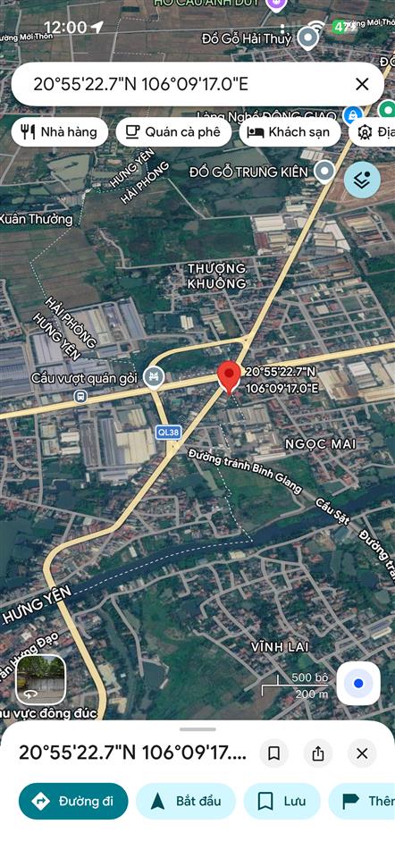 Bán đất làm xưởng tại thượng hồng, hưng yên