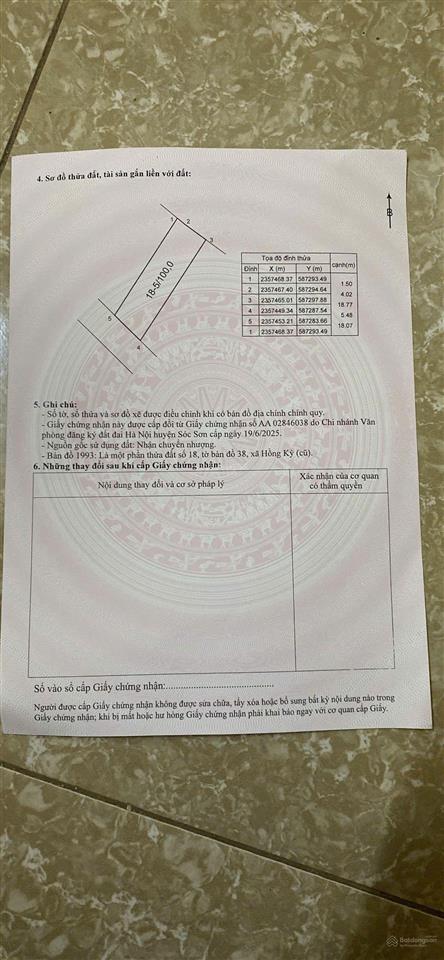 Bán nhanh 100m2 tại yên lương, hồng kỳ  ngõ thông ô tô