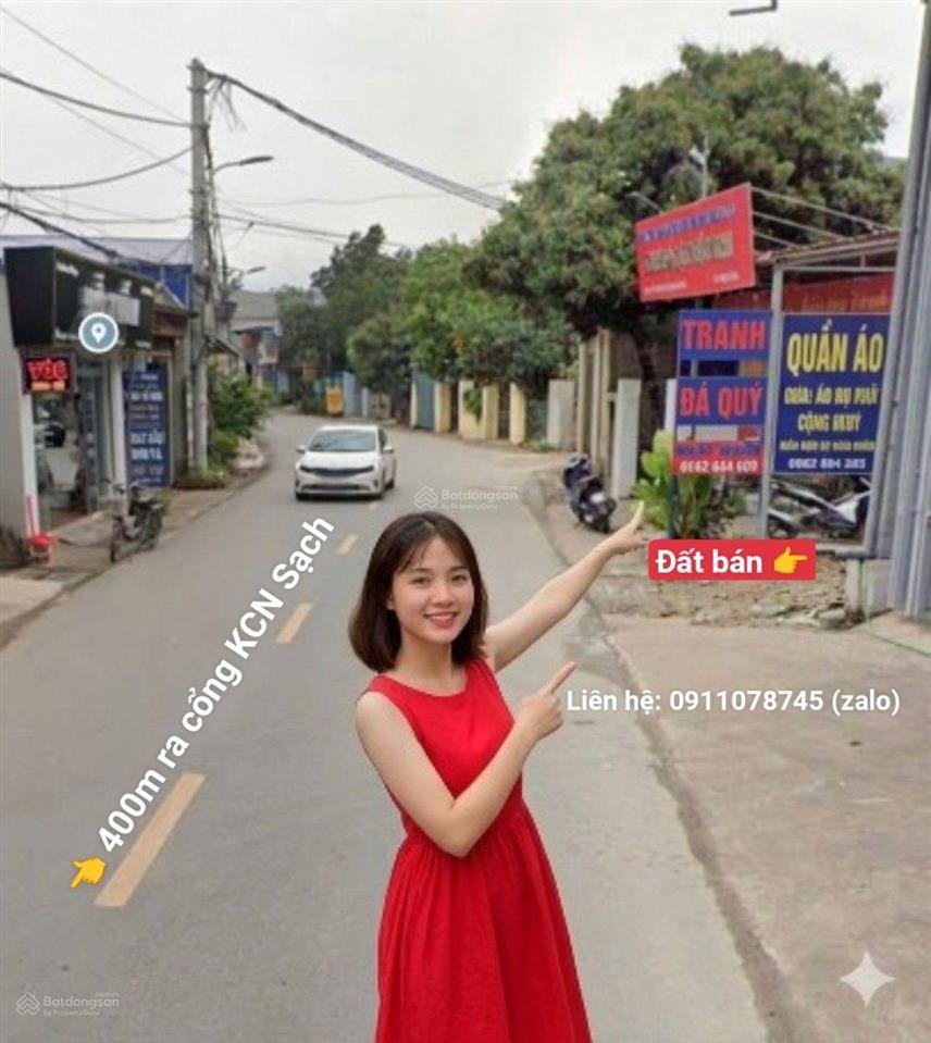 Trục kinh doanh 94m lập trí, xã kim anh  cách chợ 300m  cách cổng kcn sạch 400m