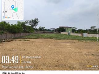 125m ngõ thông oto, tại phú thịnh xã kim anh  sẵn sổ đỏ  gần đường vành đai 4