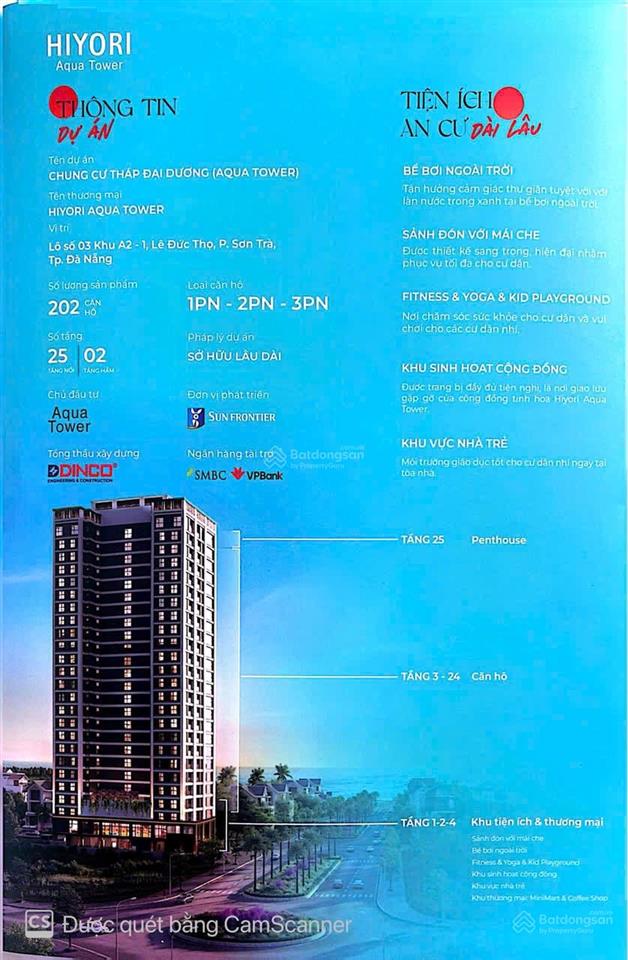 Chính thức nhận booking hiyori aqua tower căn hộ sở hữu biển lâu dài tại đà nẵng