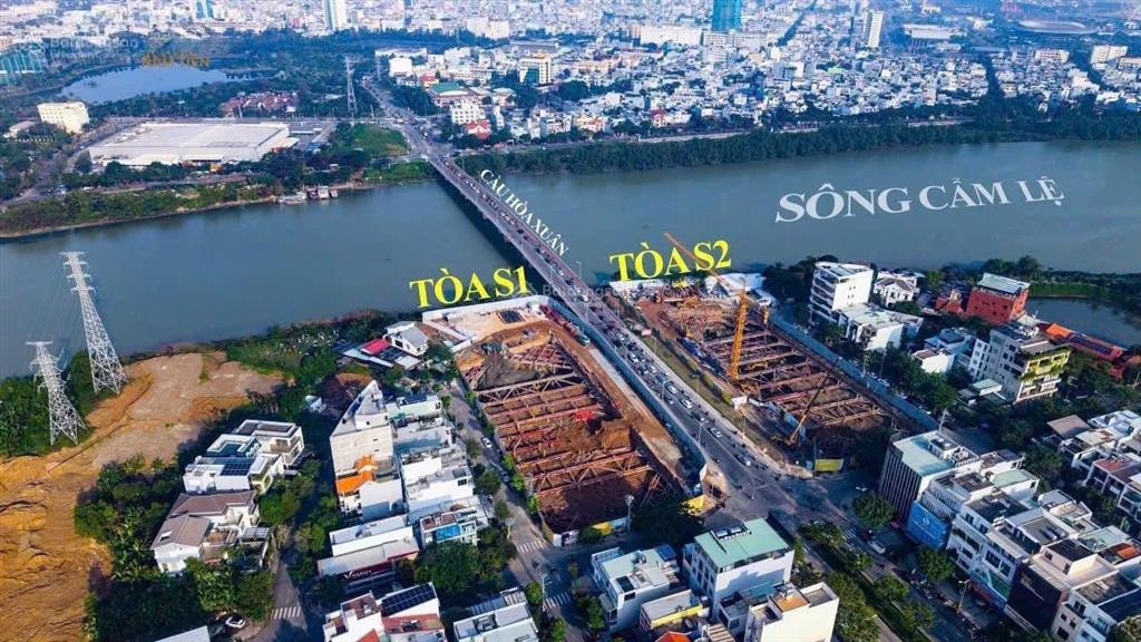 Căn hộ spana có sân vườn duy nhất chào bán toà s2, view sông hàn, pháo hoa. ngay cầu hoà xuân