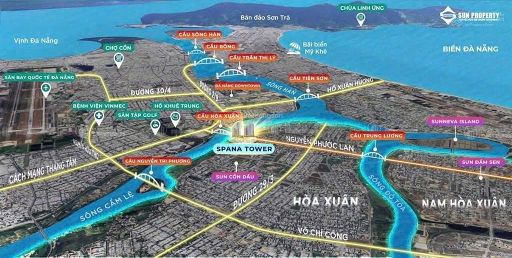 Căn hộ sân vườn spana 71m2 giá tổng 3.3tỷ view sông hàn, pháo hoa. duy nhất 1 căn rẻ nhất sun group