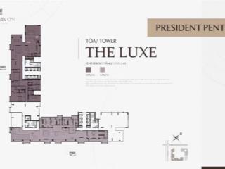 Bán penthouse the matrix one premium  diện tích sàn 771,4 m2 view sân vận động và công viên 50ha