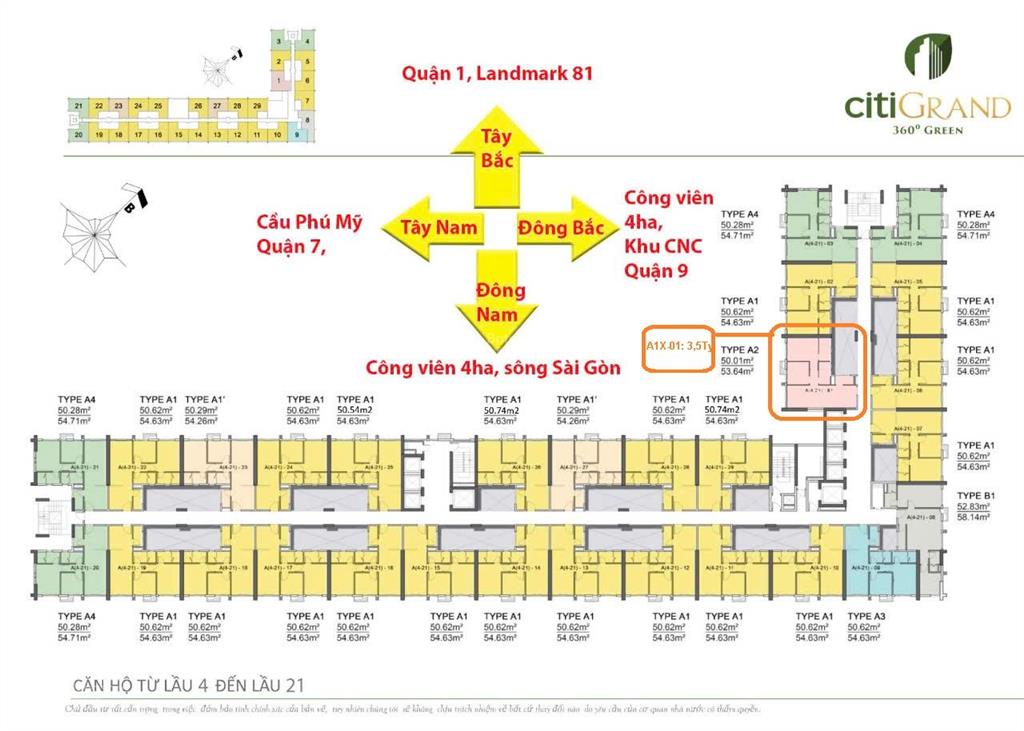Bán nhanh citigrandtây namtầng 1x3.5 tỷ