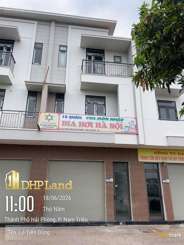 Bán gấp căn shophouse đường 56m ra vinhomes vũ yên (hàng hiếm)