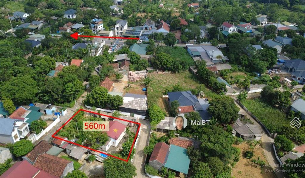 Lô góc 3 mặt thoáng, 560m2, có sẵn nhà cấp 4 giá 5 tỷ