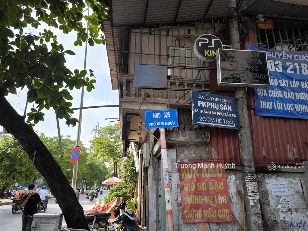 Bán đất 325 kim ngưu, hai bà trưng hà nội 216 m2 mt 8m chào 24,5 tỷ ôtô tránh xd vp ccmini giá đ tư