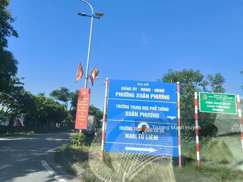 Đất xuân phương nam từ liêm 56m 5t 15 tỷ mặt phố thị cấm p lô tái đinh cư vỉa hè r kd đa ngành vip