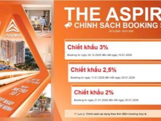 Căn hộ the aspira.liền kề go dĩ an. nằm trong khu tod và tuyến metro số 1.trả trước chỉ 6,8tr/tháng