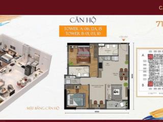 Bán căn góc 2pn + (72m2) view 2 mặt thoáng | dự án maison grand phú mỹ