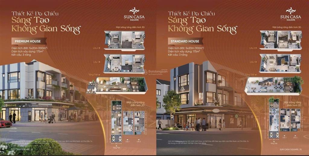 Sun casa square  nhà phố trung tâm vsip ii hồ chí minh vốn 30% nhận nhà cho thuê 18tr/tháng