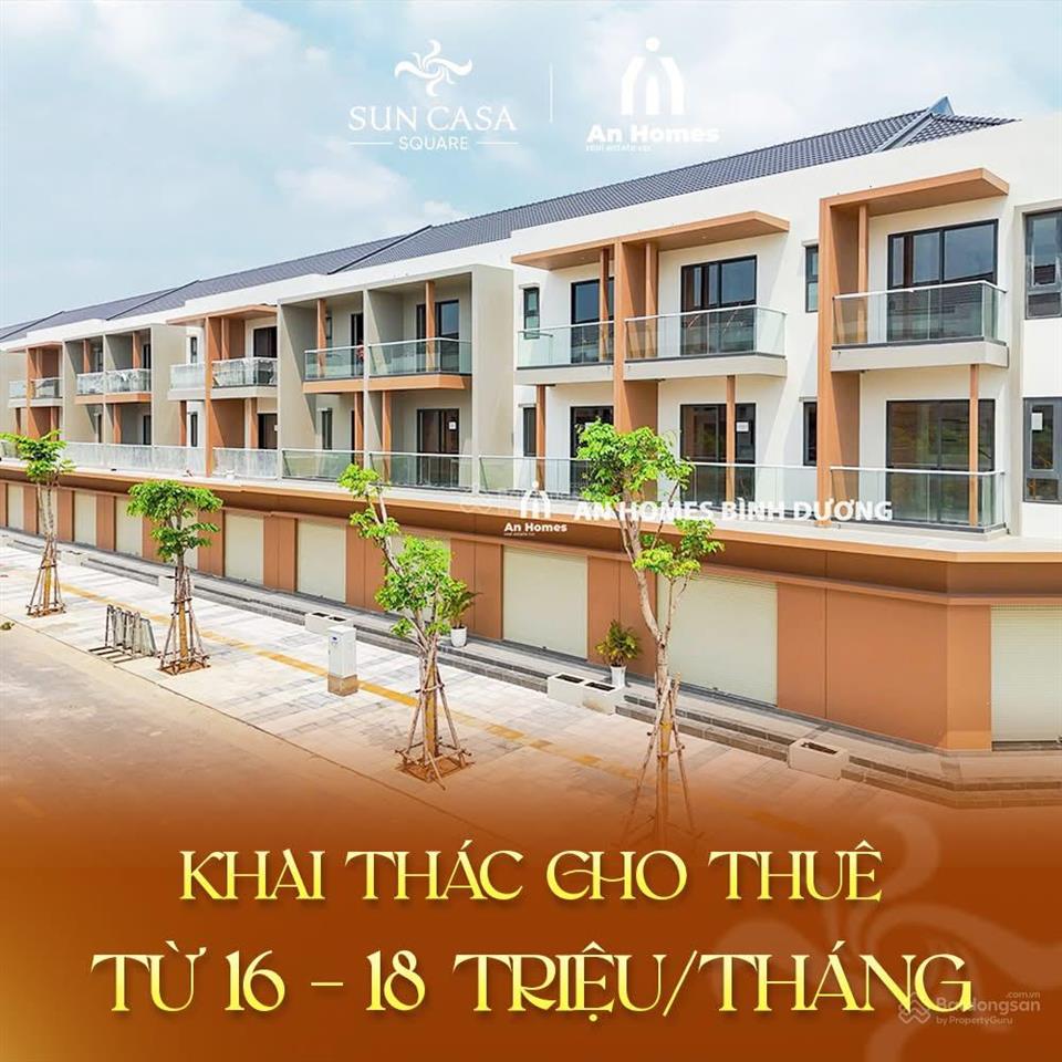 Nhà phố sun casa square  cdt vsip. ngay trung tâm vsip ii nhà phố 1 trệt 2 lầu dt đất 100m2