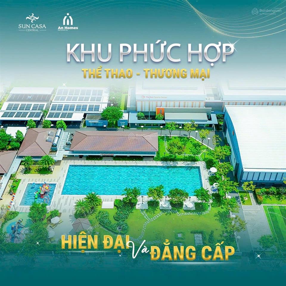 Bán gấp shophouse kinh doanh sun casa central giá 3,6 tỷ/100m² sổ sẵn vị trí đẹp gần đường db4