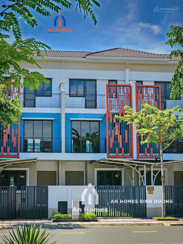 Nhà mặt tiền đường 25m/3 tầng/100m2 sun casa central vsip2a bình dương giá 3.35 tỷ bao sổ