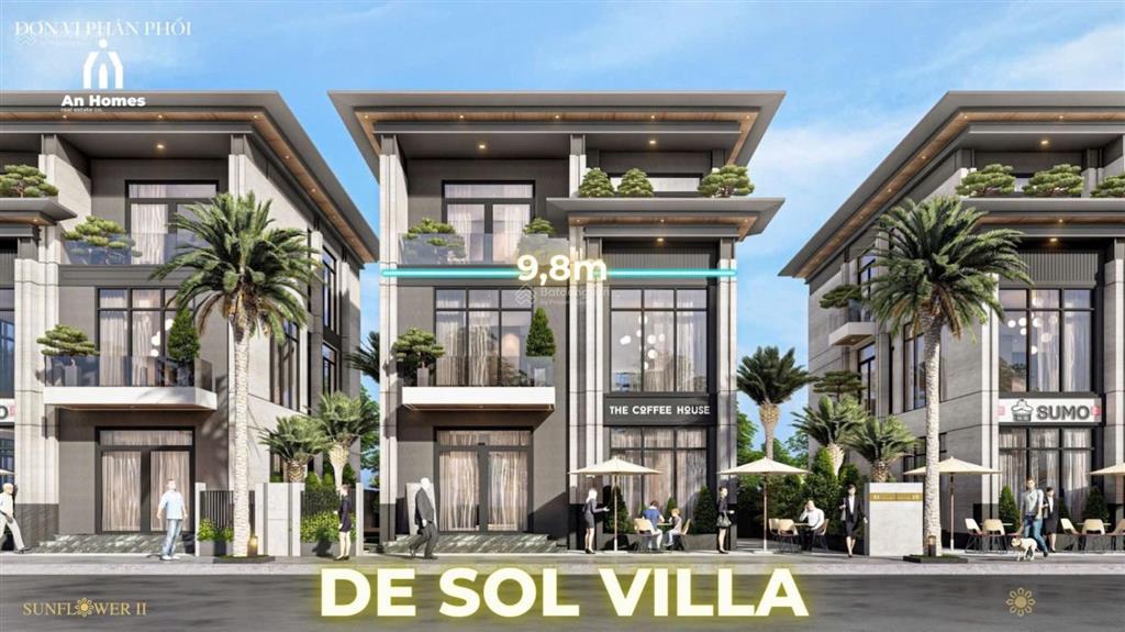 Biệt thự đơn lập sunflower ii 2 mặt tiền tại phường bình dương 361m2 | 18.8 tỷ
