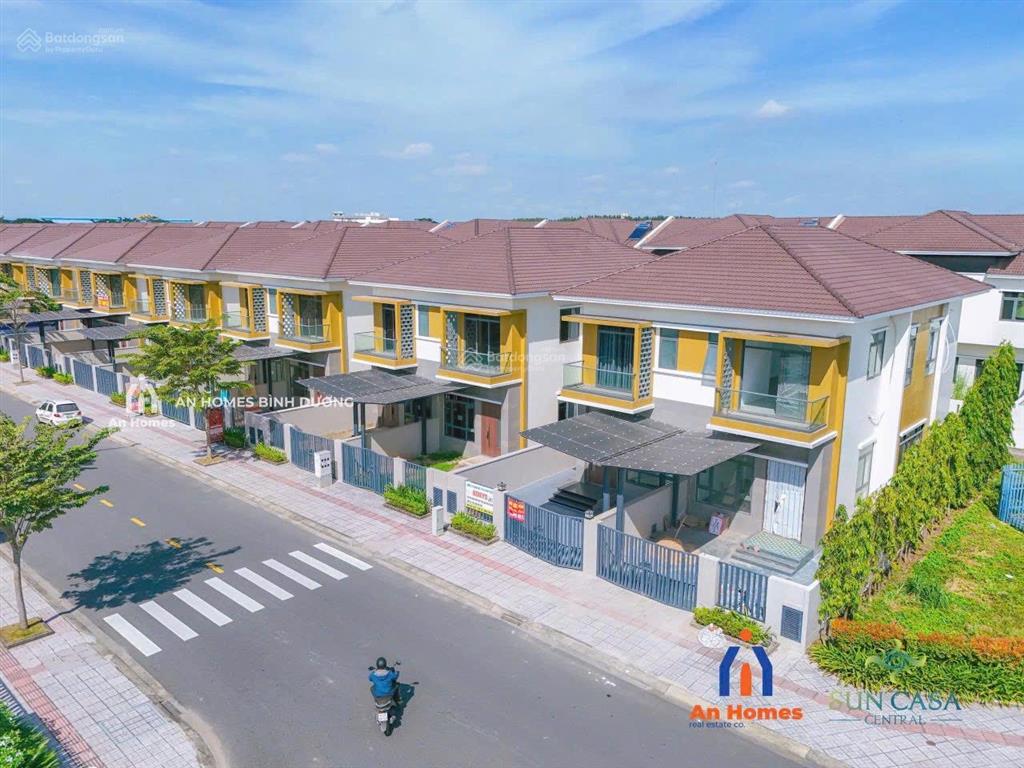Biệt thự song lập sun casa central 168m2 | giá 4,7 tỷ | vsip iia bình dương cho thuê từ 22 triệu