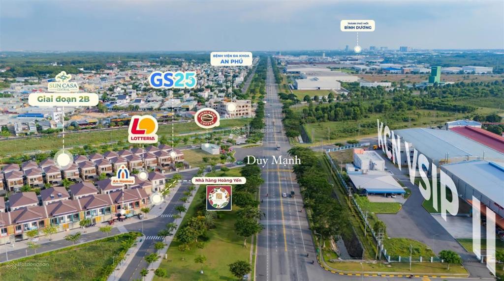 Bán gấp căn biệt thự siêu đẹp sun casa central 250m2 ngay kdc vsip 2 đường dân chủ giá full 6,4 tỷ