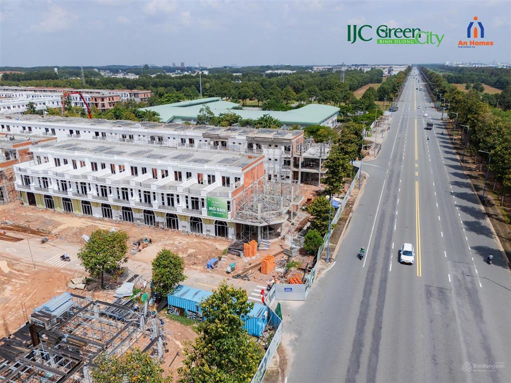 Bán nhà phố green city view công viên 130m2/5.5tỷ tiến độ 14tháng ngay mặt tiền lê lợi bình dương