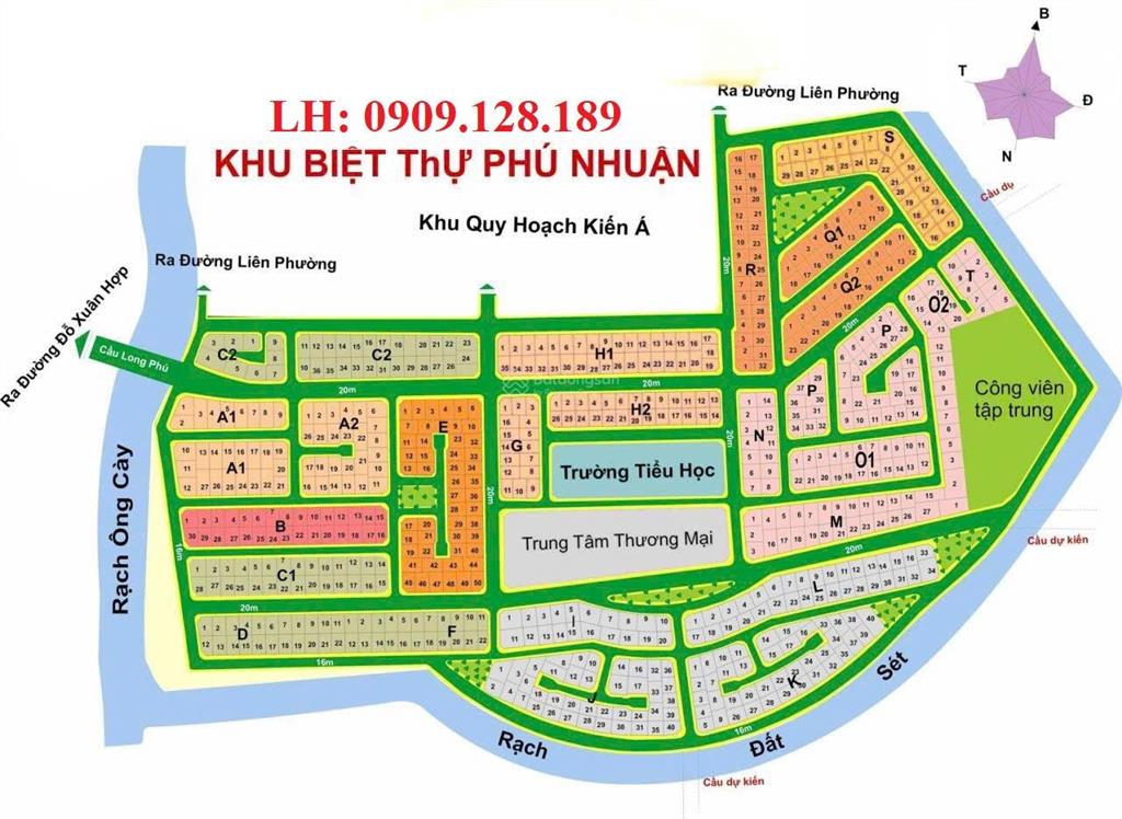 Bán lô đất vị trí đẹp tại dự án phú nhuận mt liên phường  đỗ xuân hợp dt 300m2  0909 128 ***