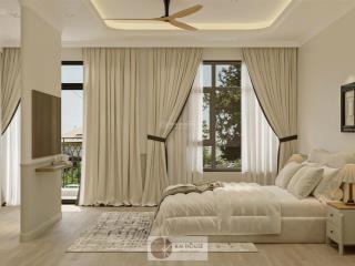 Cho thuê nhà verosa, 6x17m2, full đủ đồ decor đẹp, view cv, nhà mới làm sắp xong, giá 40tr/th