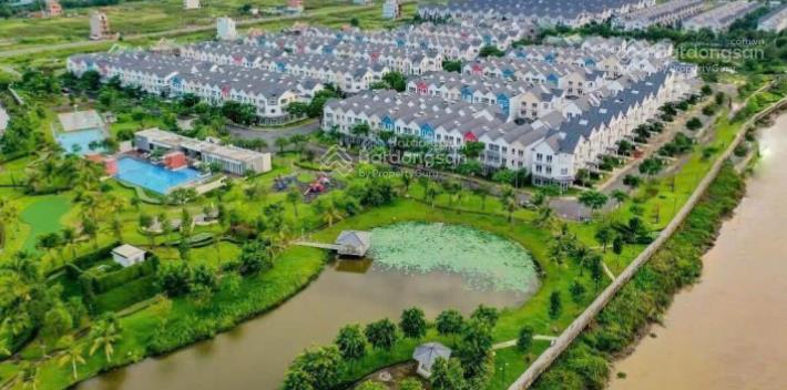 Bán bt đơn lập park riverside, 216m2, nhà thô, sổ hồng, giá bán 23 tỷ (giá tốt)