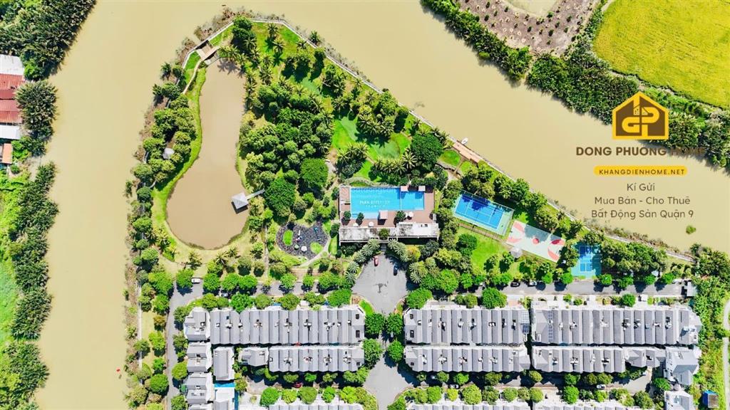 Bán bt đơn lập park riverside, 216m2, nhà thô, sổ hồng, giá bán 23 tỷ (giá tốt)