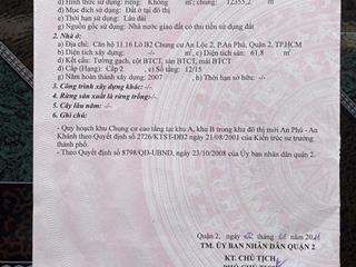 Bán căn hộ an lộc, quận 2  nhà mới 100% giá tốt chỉ 3,9 tỷ  0909 254 *** kim liên