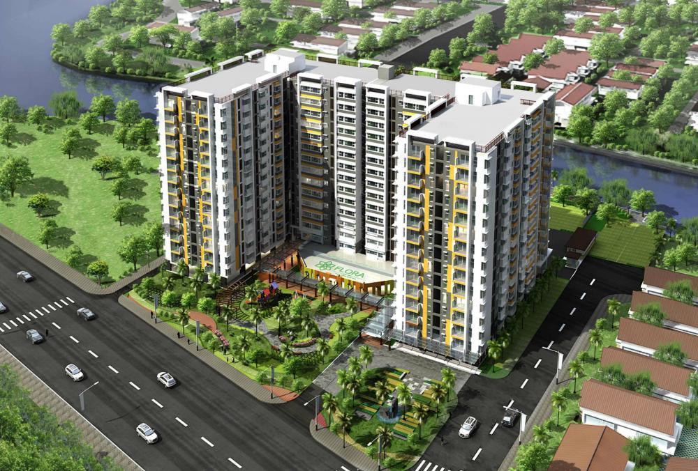 Bán căn hộ flora anh đào, 55m2, đã được ngăn 2pn,full nội thất. tầng cao view thoáng mát giá 2,9 tỷ