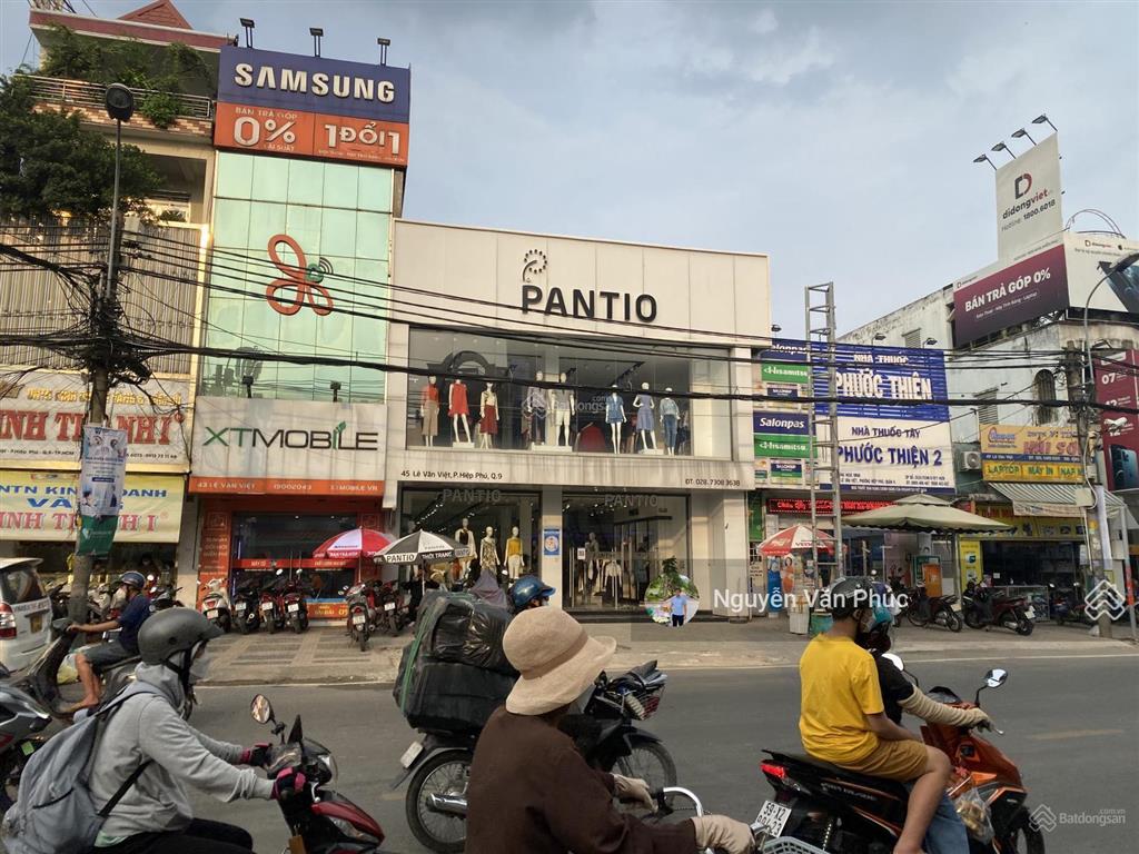 Siêu phẩm! mt lê văn việt, hiệp phú. dt 4.6m*22m=100m2, vuông vức. hđ thuê 50tr/th, giá 22.5 tỷ tl