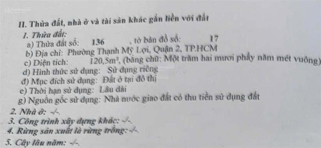 Bán đất vị trí đắc địa 2 mặt tiền đồng văn cống liền kề căn hộ cbd xd 4 tầng giá 200tr/m2