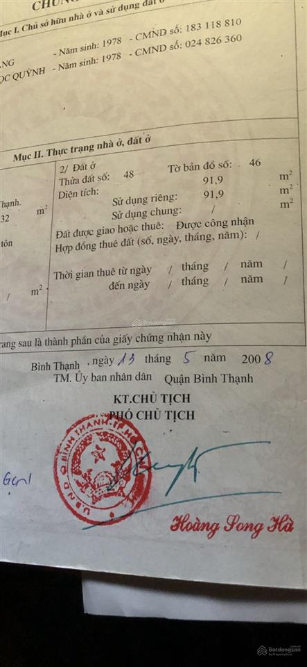 Bán nhà mặt phố 140n phan văn trị, cho con du học 18,5 tỷ, 92 m2, chính chủ, tốt