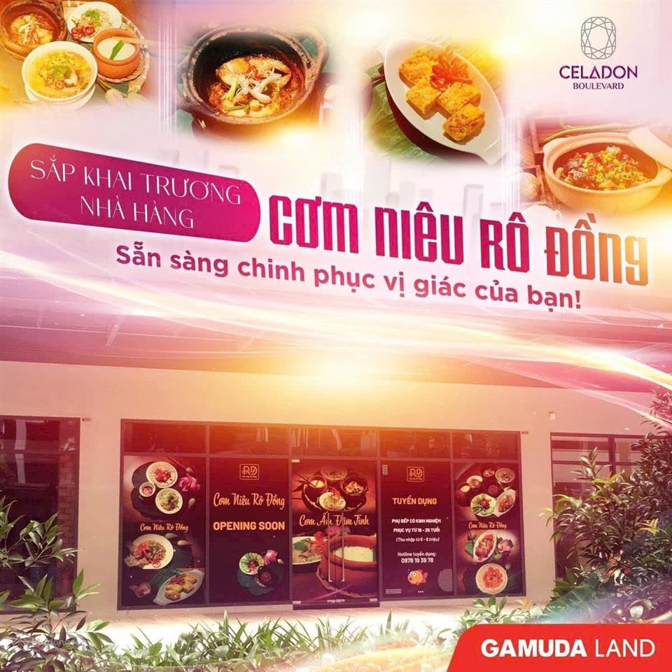 Shophouse vuông vức diamond alnata celadon city giá 28,5 tỷ 282m2 ngay đại lộ gamuda land