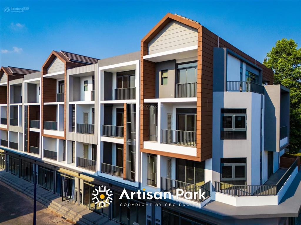 Bán shophouse artisan park giá tốt da, thanh toán 10% ký hđmb, dt 85m², 6pn, 3 tầng