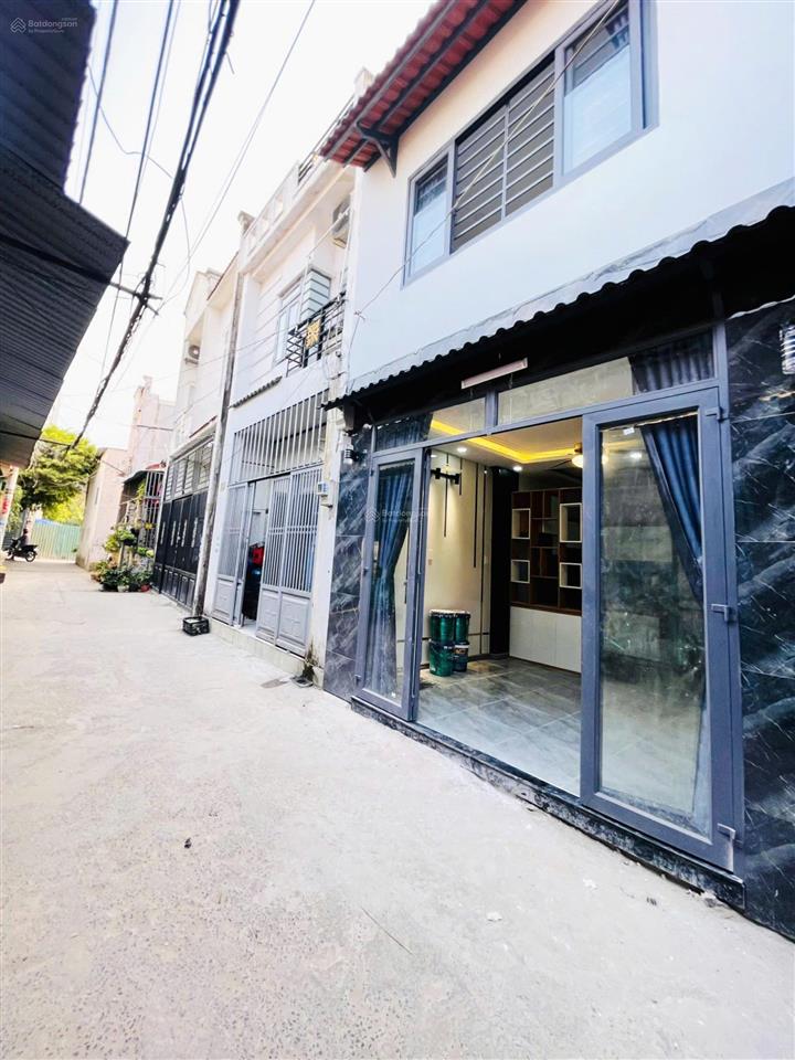 Nhà hẻm oto (dt 4x7m) ở 551 lê văn khương, quận 12. gần chợ thiếc, giá 1tỷ498tr còn tl