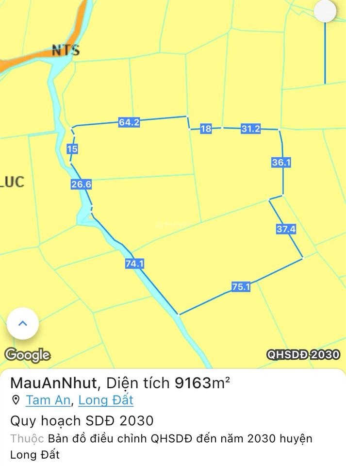 Bán đất tại thị trấn long điền, 3,5 tỷ, 9175m2, pháp lý đầy đủ, giá cực chất uy tín