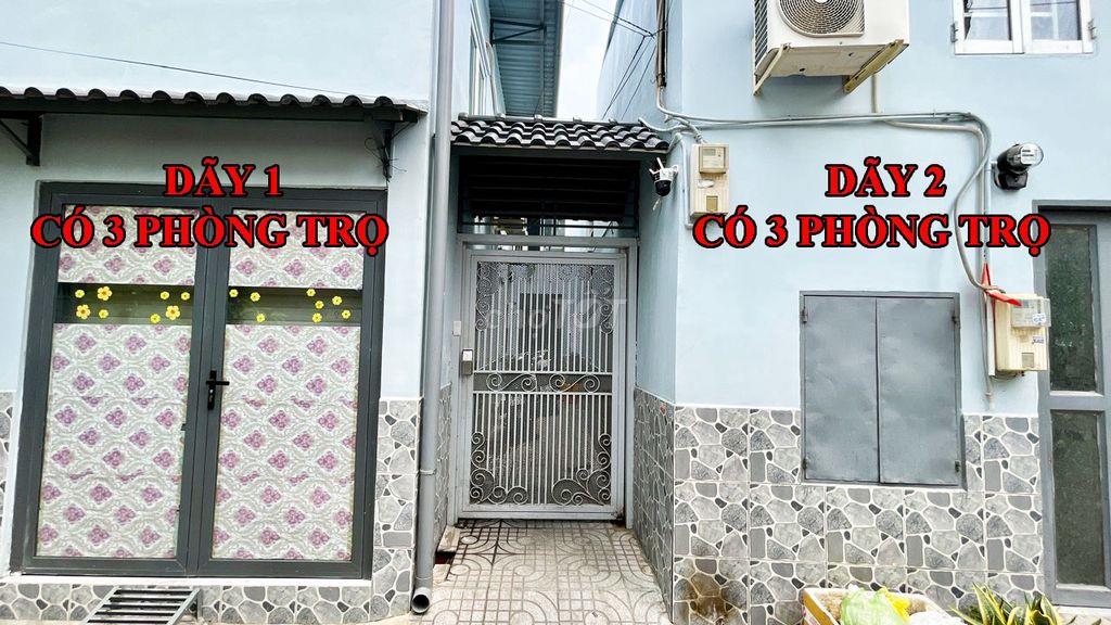 GIẢM SÂU 500TR BÁN DÃY TRỌ 2 MẶT HẺM Ô TÔ CÓ 6 PHÒNG THU NHẬP 24TR/THG