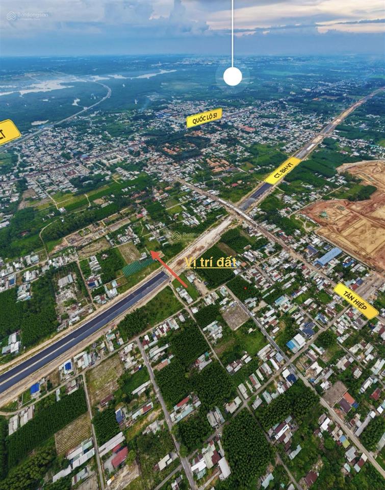 Đất tân hiệp nằm giữa cao tốc  ql51, 100m2 full thổ cư 1.4 tỷ, dân đông, cạnh kcn tân hiệp 1000ha