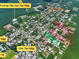 2 lô đất bàn cờ tân hiệp, 110m2 full thổ cư 1.39 tỷ, dân đông, cạnh nhà thờ, kcn tân hiệp 1.000ha