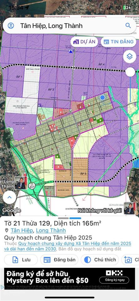 2 lô đất bàn cờ tân hiệp, 110m2 full thổ cư 1.35 tỷ, dân đông, cạnh nhà thờ, kcn tân hiệp 1.000ha