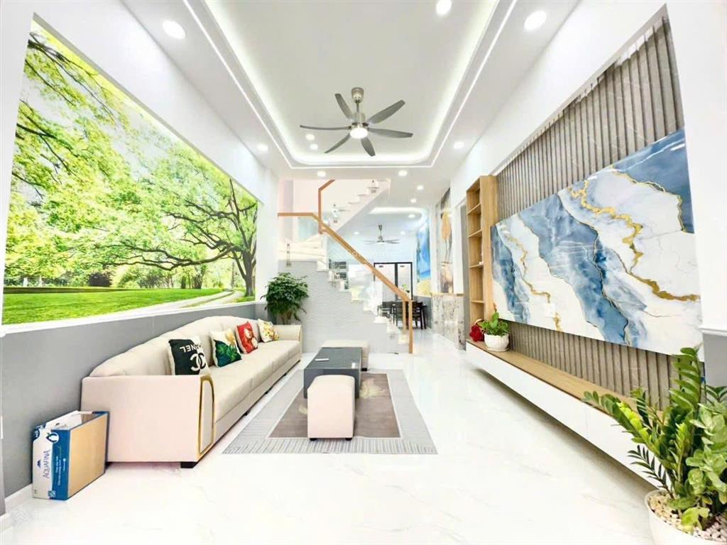 Bán nhà p thới an quận 12 xây mới đường 6m thông 3 phòng ngủ 3wc