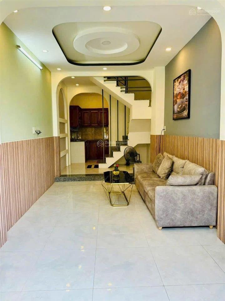 Bán nhà sổ hồng riêng thạnh lộc 19 1 lầu hoàn công đầy đủ 2 phòng ngủ 2 wc đường 4m