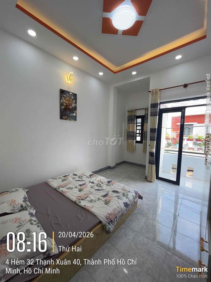 nhà đường Thạnh Xuân 40- đường thông xe tải