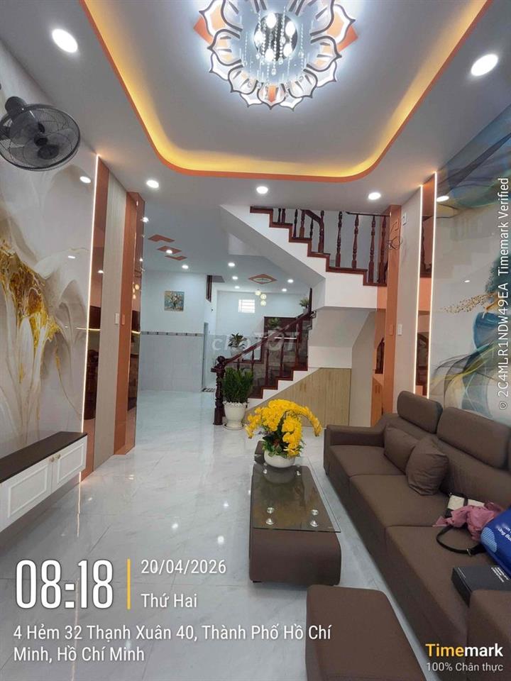nhà đường Thạnh Xuân 40- đường thông xe tải