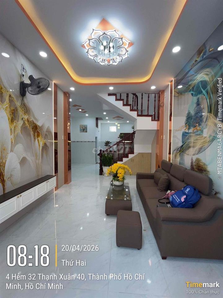 nhà đường Thạnh Xuân 40- đường thông xe tải