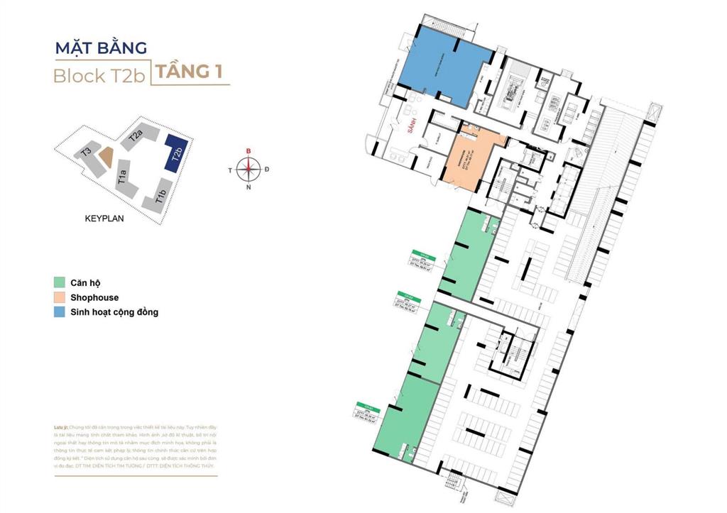 Duy nhất suất căn hộ tầng trệt 50m²  thuận tiện vừa ở vừa kinh doanh tại destino centro