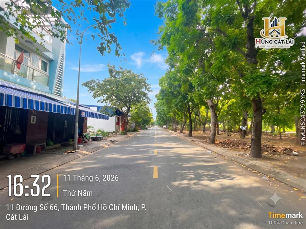 Hùng cát lái  bán lô sổ đỏ 100m2 mt đường đôi công viên rộng 48m, đông bắc, shr, giá chỉ 85 tr/m2